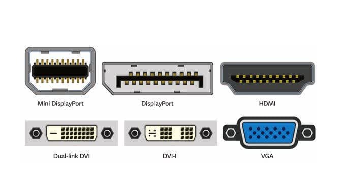 انواع پورت های مانیتور